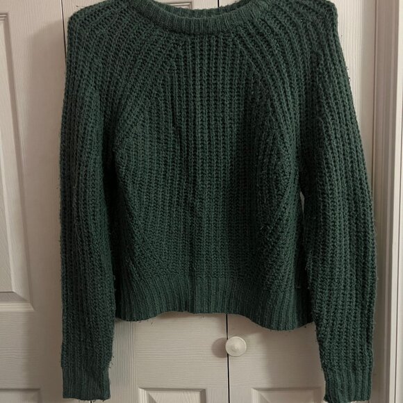 A New Day Green Textured Knit Sweater - Picture 3 of 7